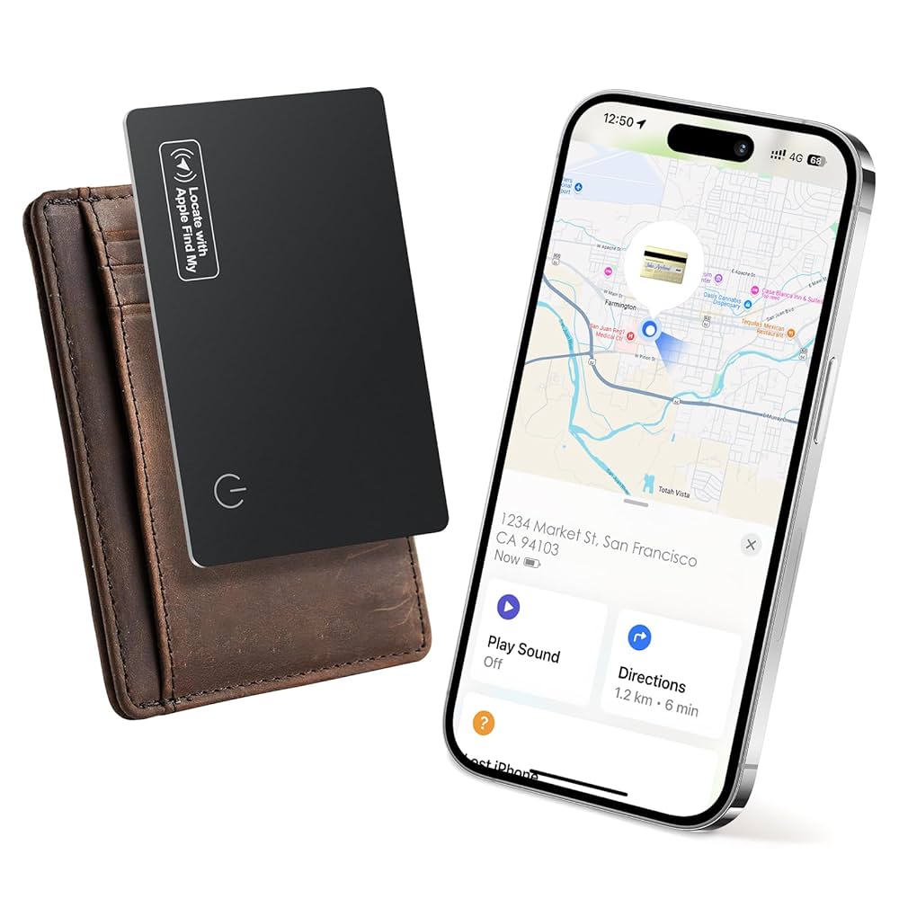 Wireless tracking card for Iphone